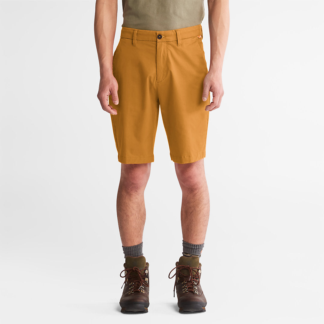 Mens Timberland Squam Lake Stretch Chino Shorts for Men in Dark Yellow