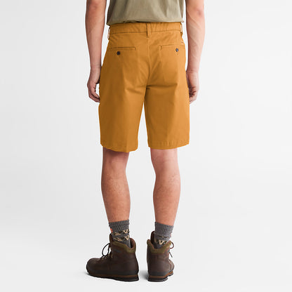 Mens Timberland Squam Lake Stretch Chino Shorts for Men in Dark Yellow