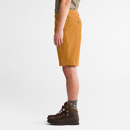 Mens Timberland Squam Lake Stretch Chino Shorts for Men in Dark Yellow