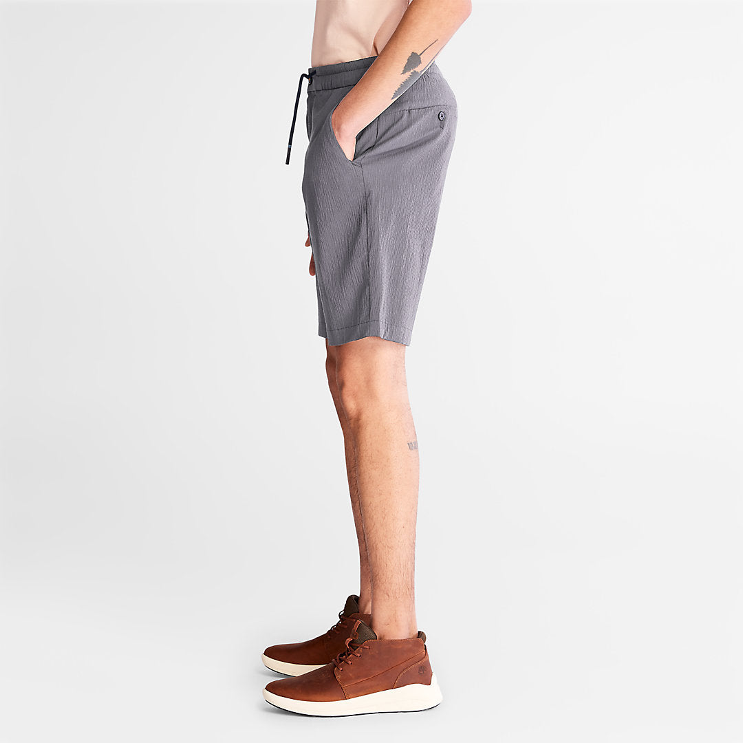 Mens Timberland Squam Lake Seersucker Shorts for Men in Grey
