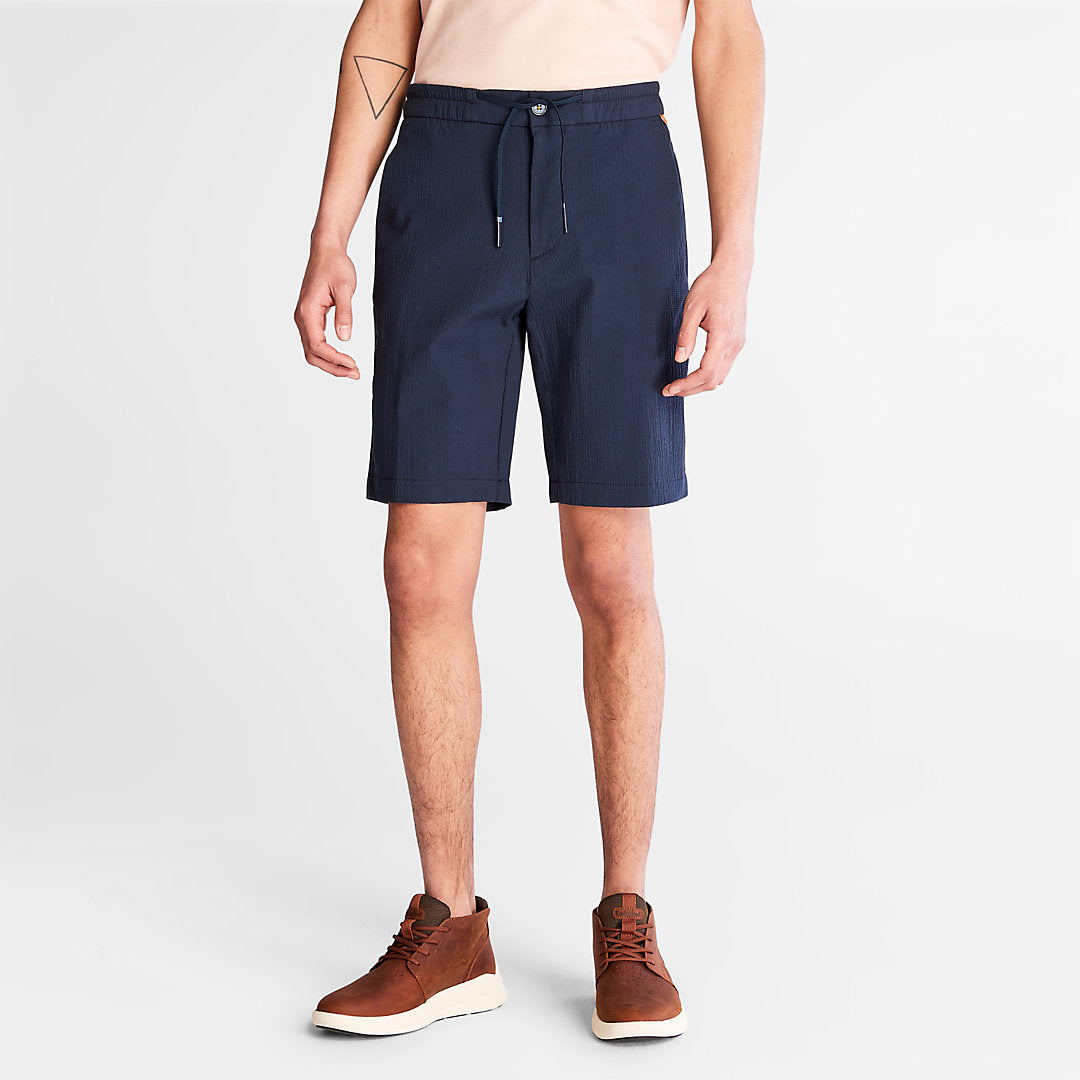 Mens Timberland Squam Lake Seersucker Shorts for Men in Navy