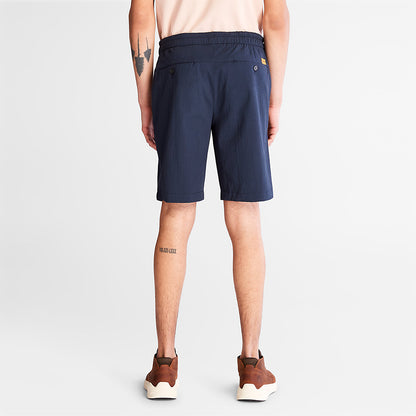 Mens Timberland Squam Lake Seersucker Shorts for Men in Navy