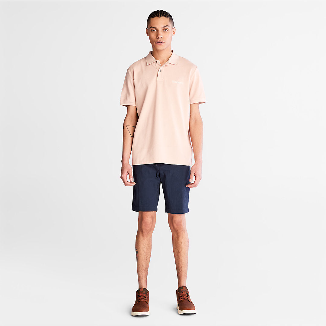 Mens Timberland Squam Lake Seersucker Shorts for Men in Navy
