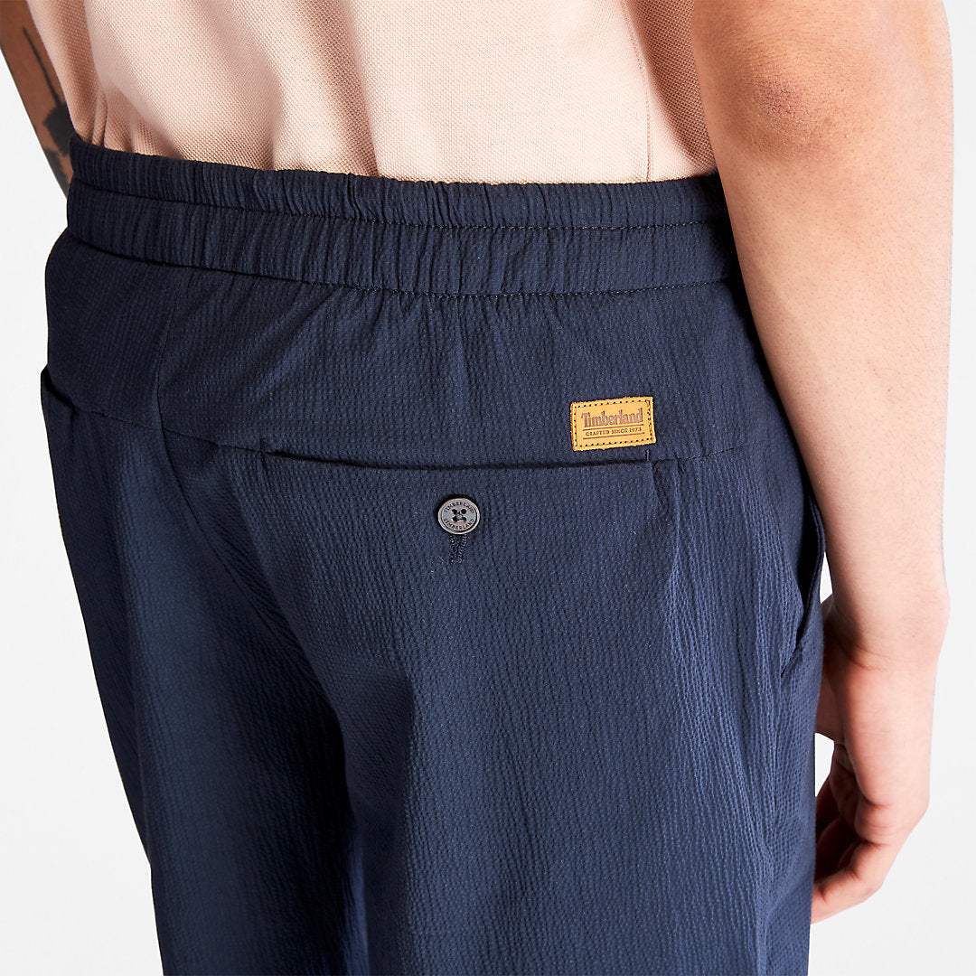 Mens Timberland Squam Lake Seersucker Shorts for Men in Navy