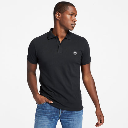 Mens Timberland Merrymeeting River Polo Shirt for Men in Black