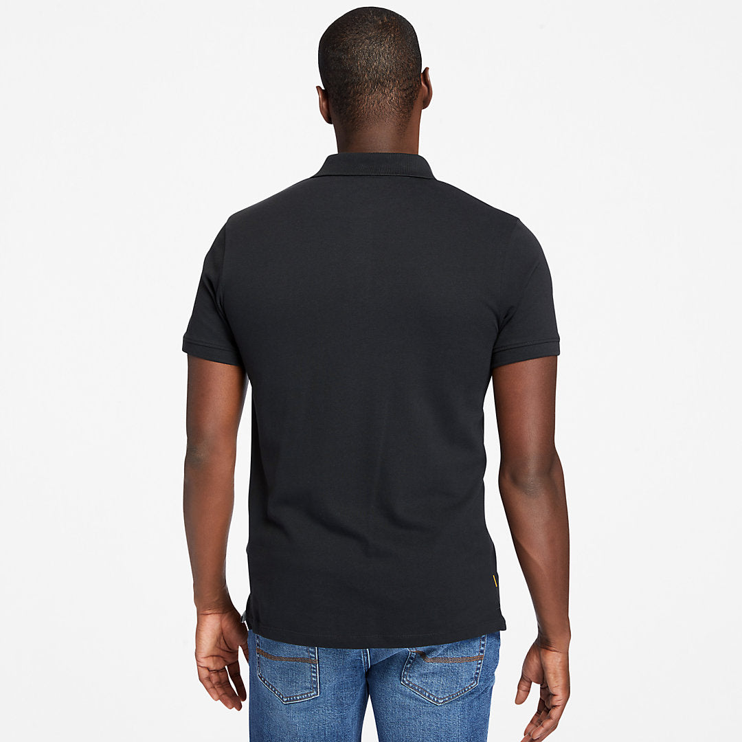 Mens Timberland Merrymeeting River Polo Shirt for Men in Black