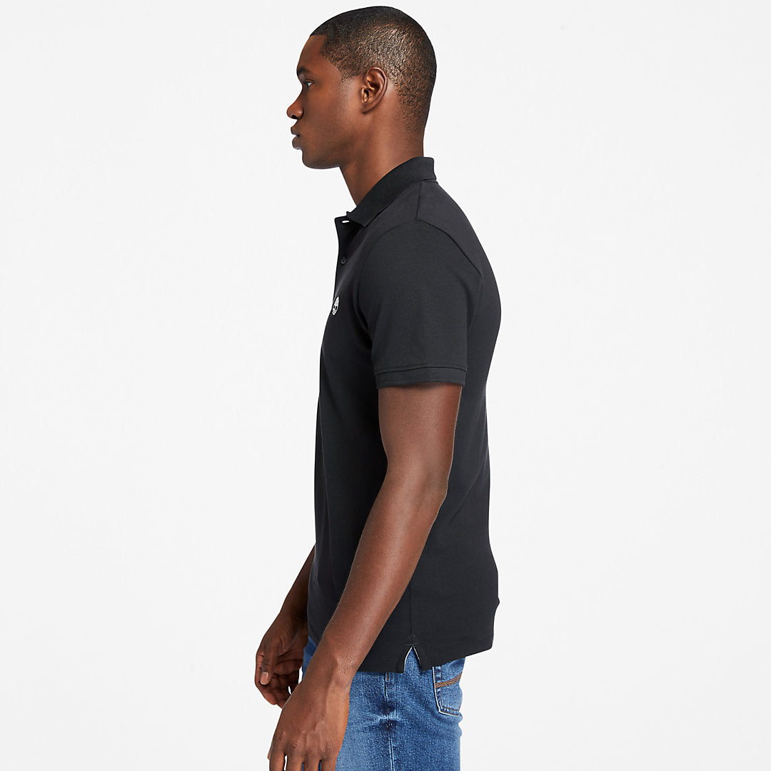 Mens Timberland Merrymeeting River Polo Shirt for Men in Black