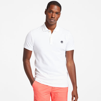 Mens Timberland Merrymeeting River Polo Shirt for Men in White