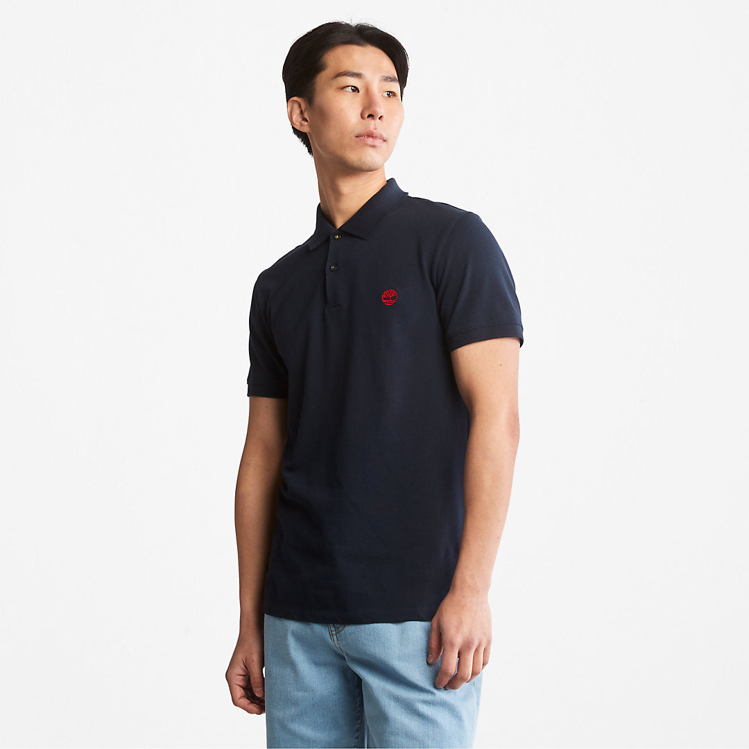 Mens Timberland Merrymeeting River Polo Shirt for Men in Navy