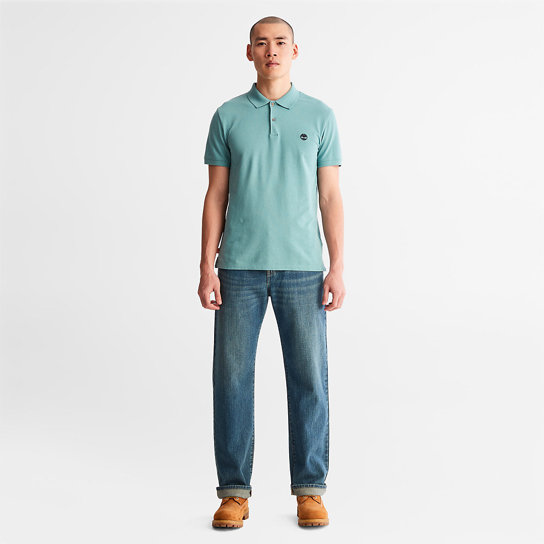 Mens Timberland Merrymeeting River Polo Shirt for Men in Green