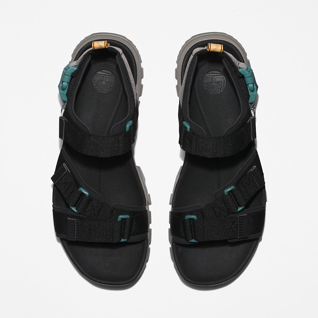 Mens Timberland Garrison Trail Webbing-strap Sandal for Men in Black