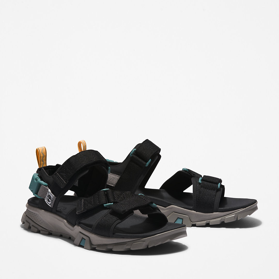 Mens Timberland Garrison Trail Webbing-strap Sandal for Men in Black