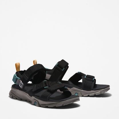 Mens Timberland Garrison Trail Webbing-strap Sandal for Men in Black