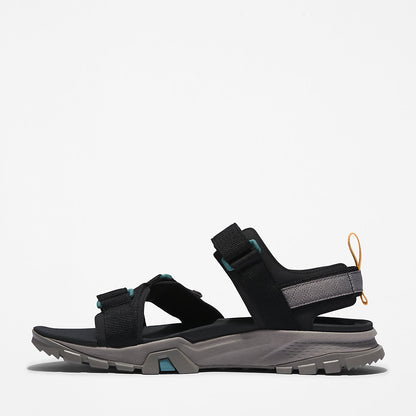 Mens Timberland Garrison Trail Webbing-strap Sandal for Men in Black