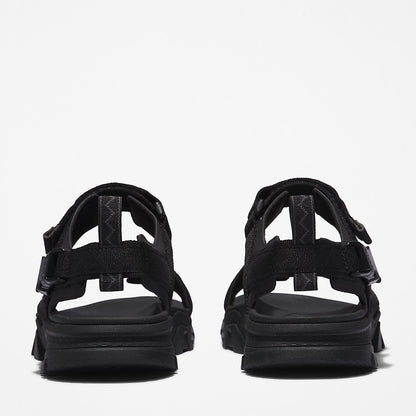 Mens Timberland Garrison Trail Webbing-strap Sandal for Men in Monochrome Black