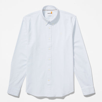 Mens Timberland Pleasant River Slim Oxford Shirt for Men in Light Blue