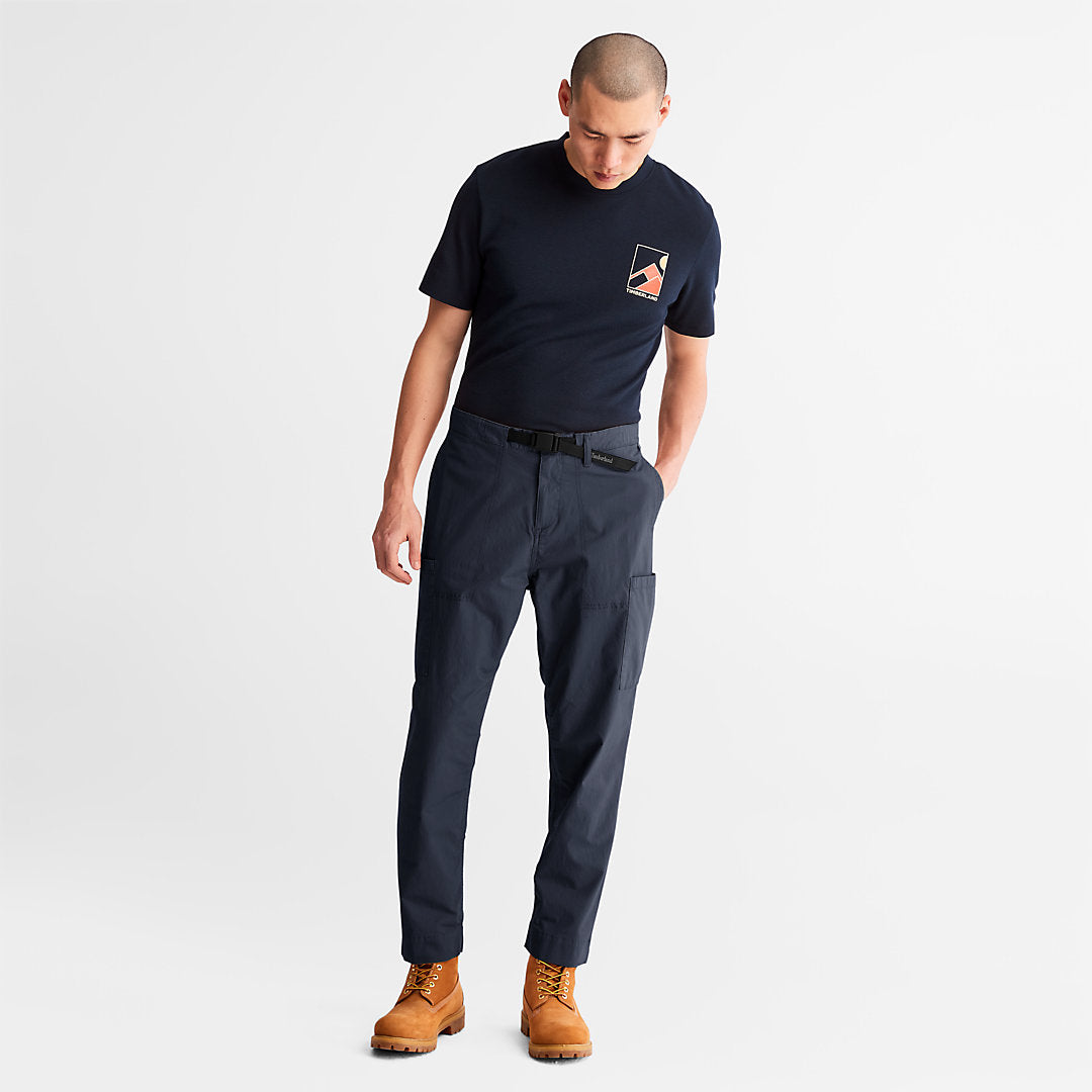Mens Timberland Outdoor Heritage Cargo Trousers for Men in Navy