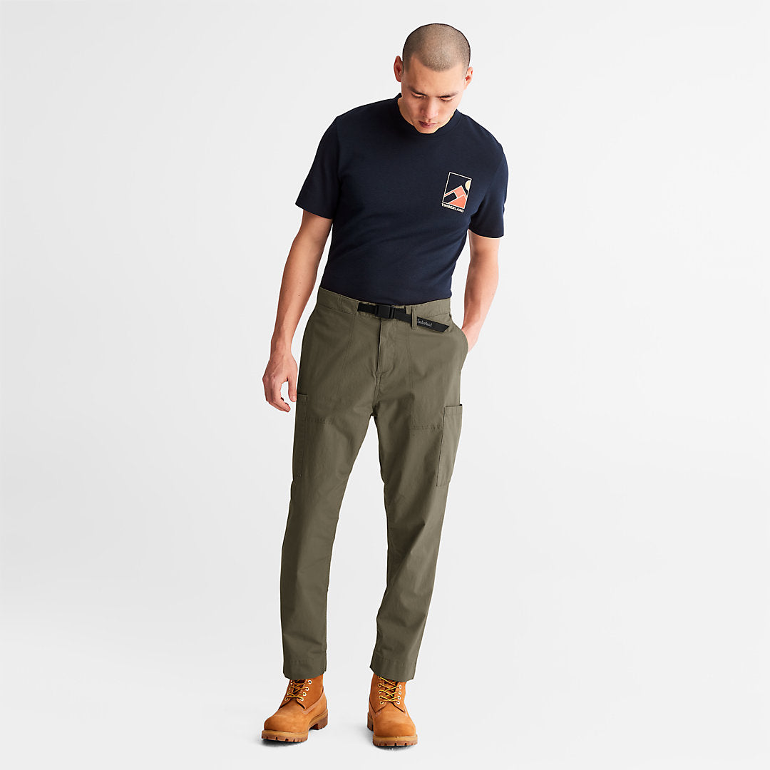 Mens Timberland Outdoor Heritage Cargo Trousers for Men in Dark Green