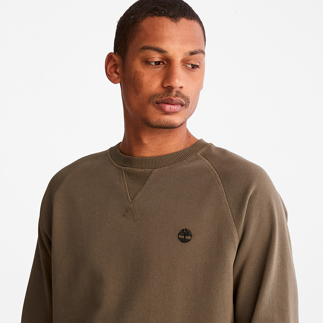 Mens Timberland Exeter River Sweatshirt for Men in Dark Green