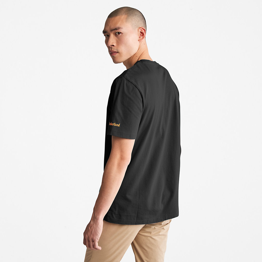 Mens Timberland Boot Logo T-Shirt for Men in Black