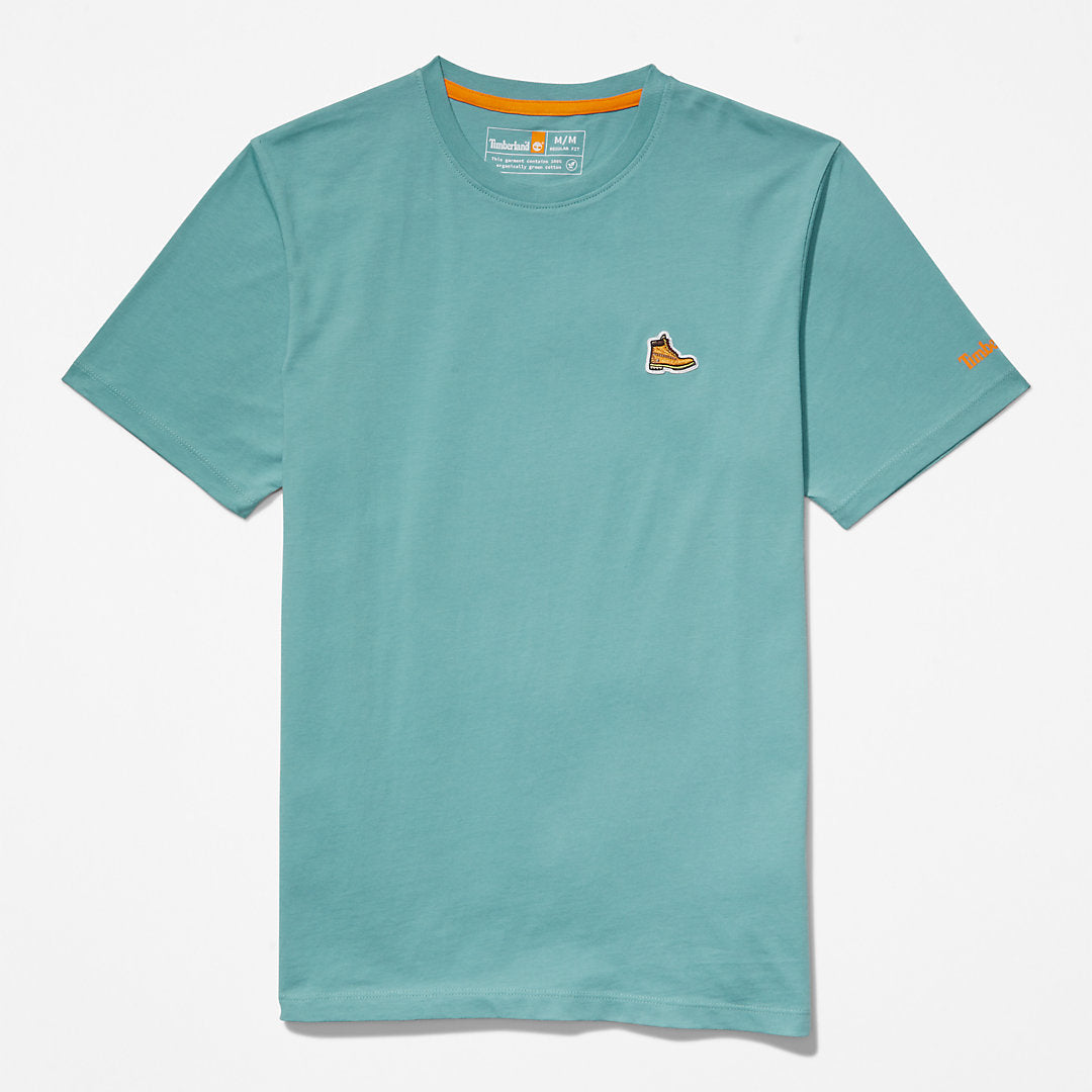 Mens Timberland Boot-Logo T-Shirt for Men in Blue
