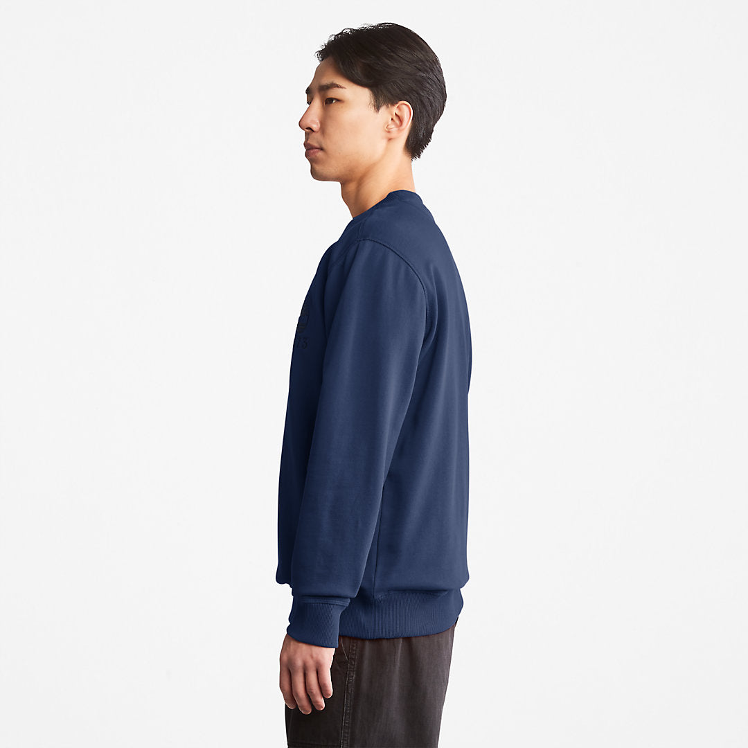 Mens Timberland Outdoor Heritage Crewneck Sweatshirt for Men in Navy