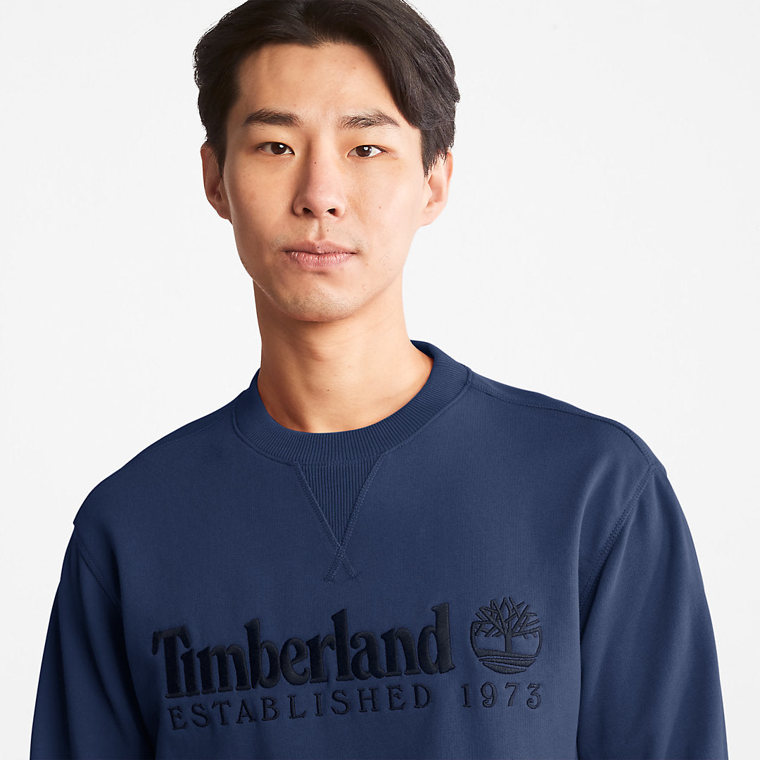 Mens Timberland Outdoor Heritage Crewneck Sweatshirt for Men in Navy