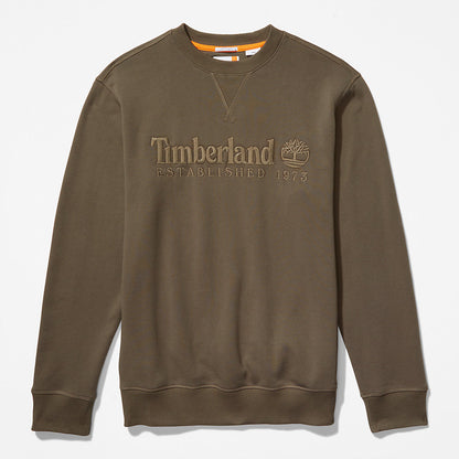 Mens Timberland Outdoor Heritage Crewneck Sweatshirt for Men in Dark Green