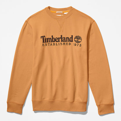 Mens Timberland Outdoor Heritage Crewneck Sweatshirt for Men in Dark Yellow