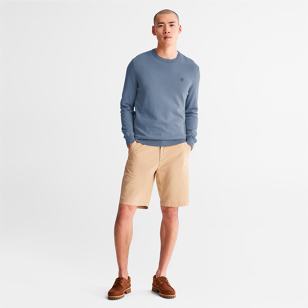 Mens Timberland Garment-Dyed Sweatshirt for Men in Navy