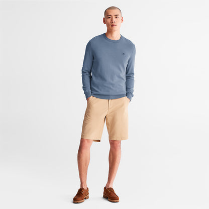 Mens Timberland Garment-Dyed Sweatshirt for Men in Navy
