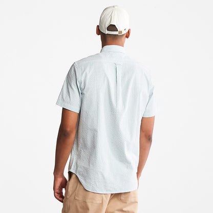 Mens Timberland SS Seersucker Shirt for Men in Green
