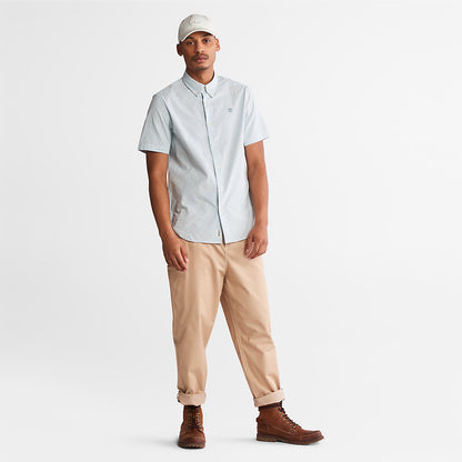 Mens Timberland SS Seersucker Shirt for Men in Green