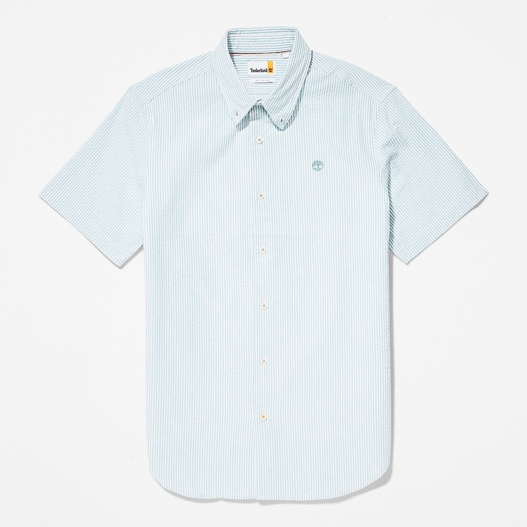 Mens Timberland SS Seersucker Shirt for Men in Green