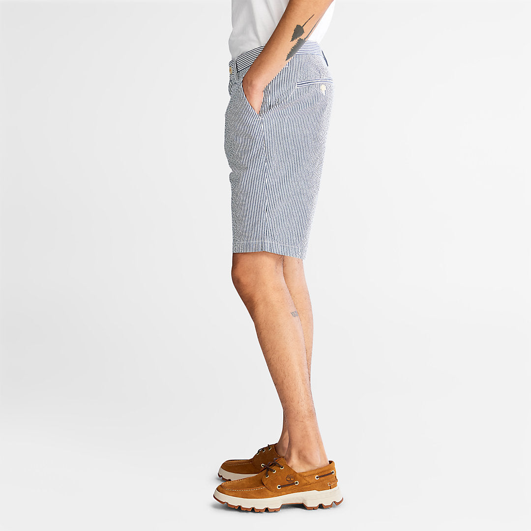 Mens Timberland Seersucker Shorts for Men in Blue