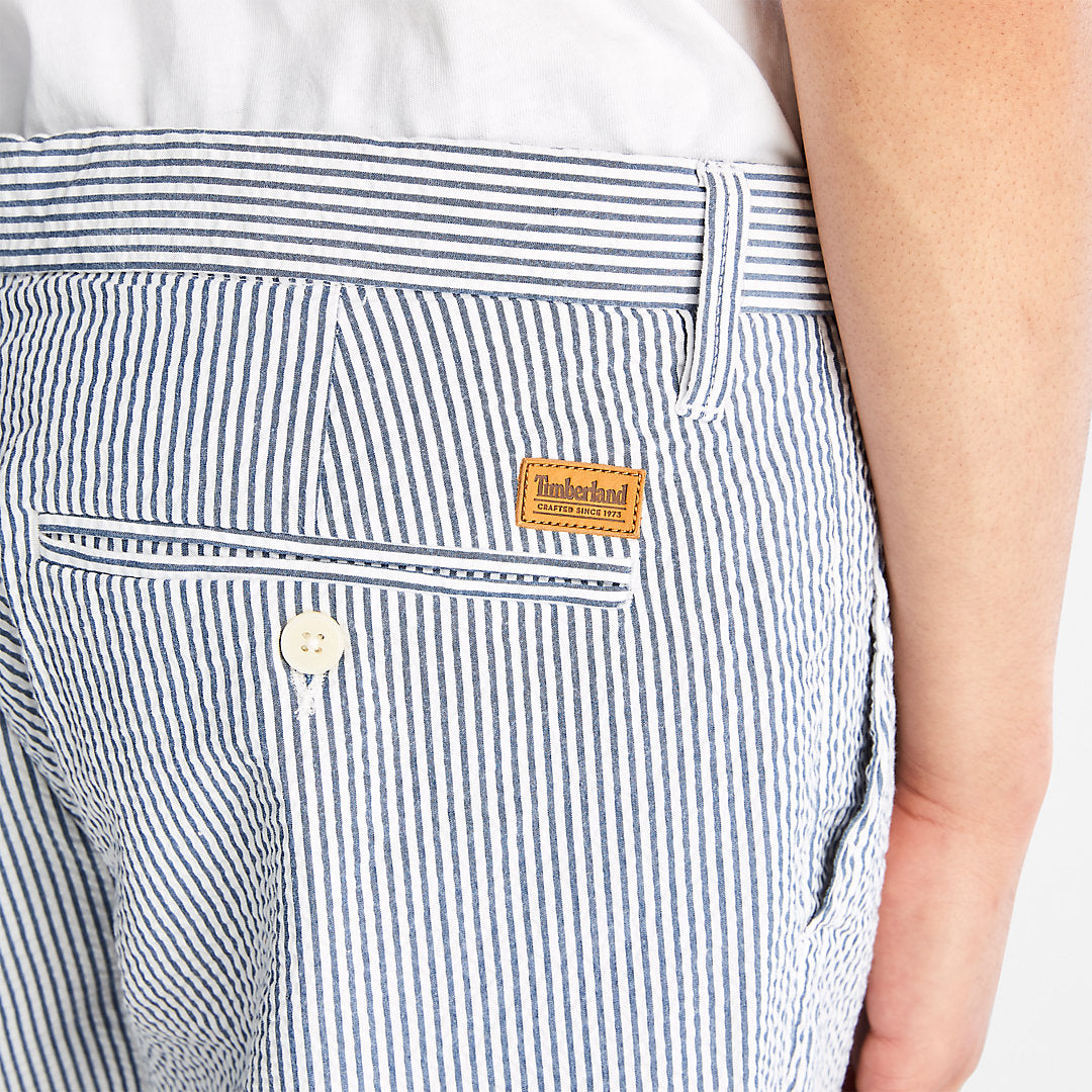 Mens Timberland Seersucker Shorts for Men in Blue