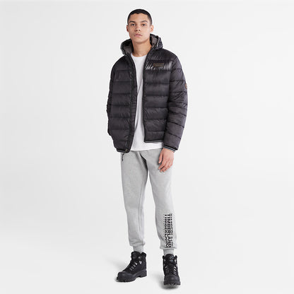 Mens Timberland Garfield Hooded Puffer Jacket for Men in Black
