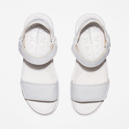 Womens Timberland Ray City Ankle Strap Sandal for Women in White