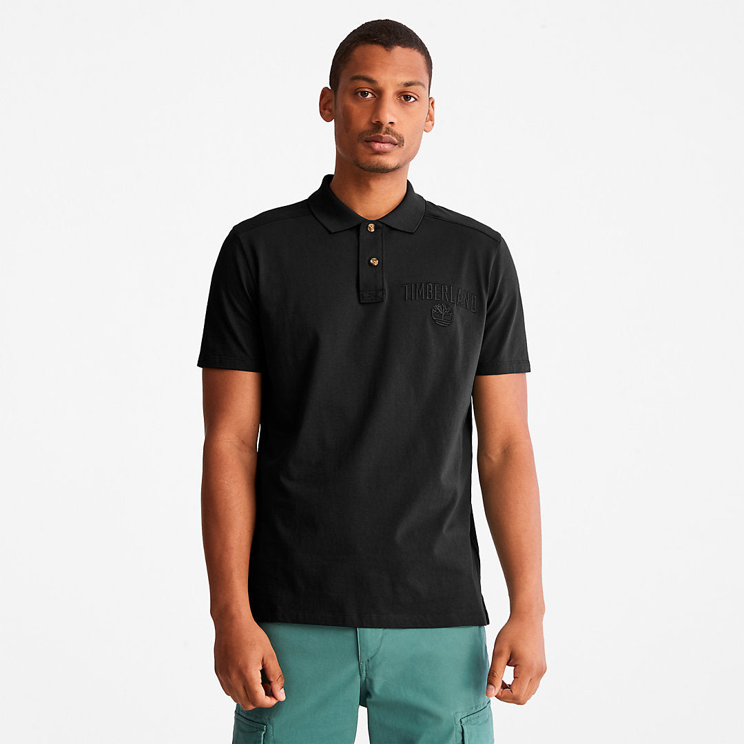 Mens Timberland Outdoor Heritage EK+ Polo Shirt for Men in Black