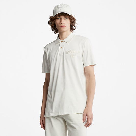 Mens Timberland Outdoor Heritage EK+ Polo Shirt for Men in White