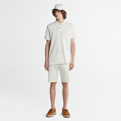 Mens Timberland Outdoor Heritage EK+ Polo Shirt for Men in White