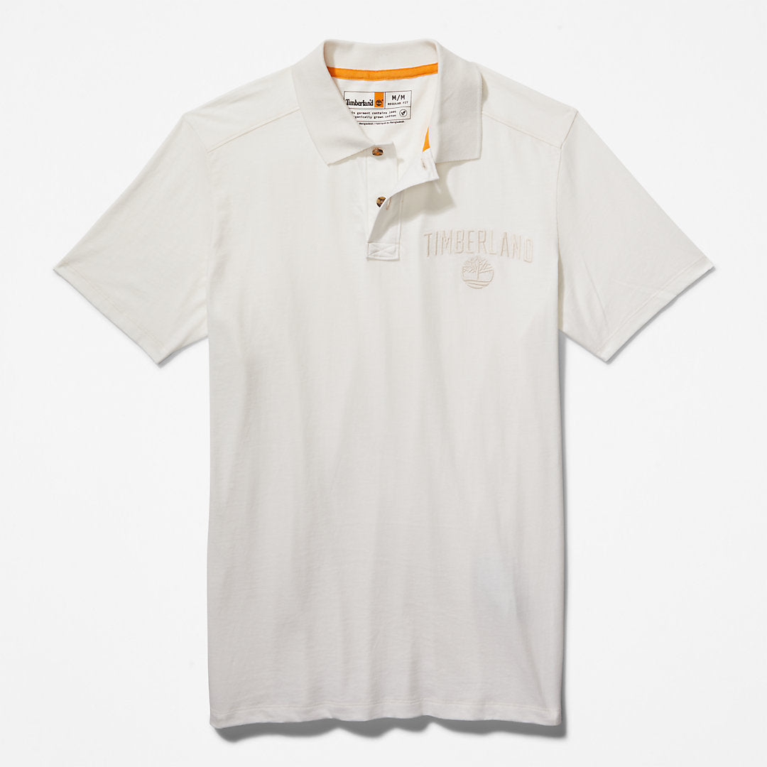 Mens Timberland Outdoor Heritage EK+ Polo Shirt for Men in White