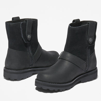 Kids Timberland Courma Kid Side-zip Winter Boot for Youth in Black