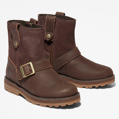 Kids Timberland Courma Kid Side-zip Winter Boot for Youth in Dark Brown