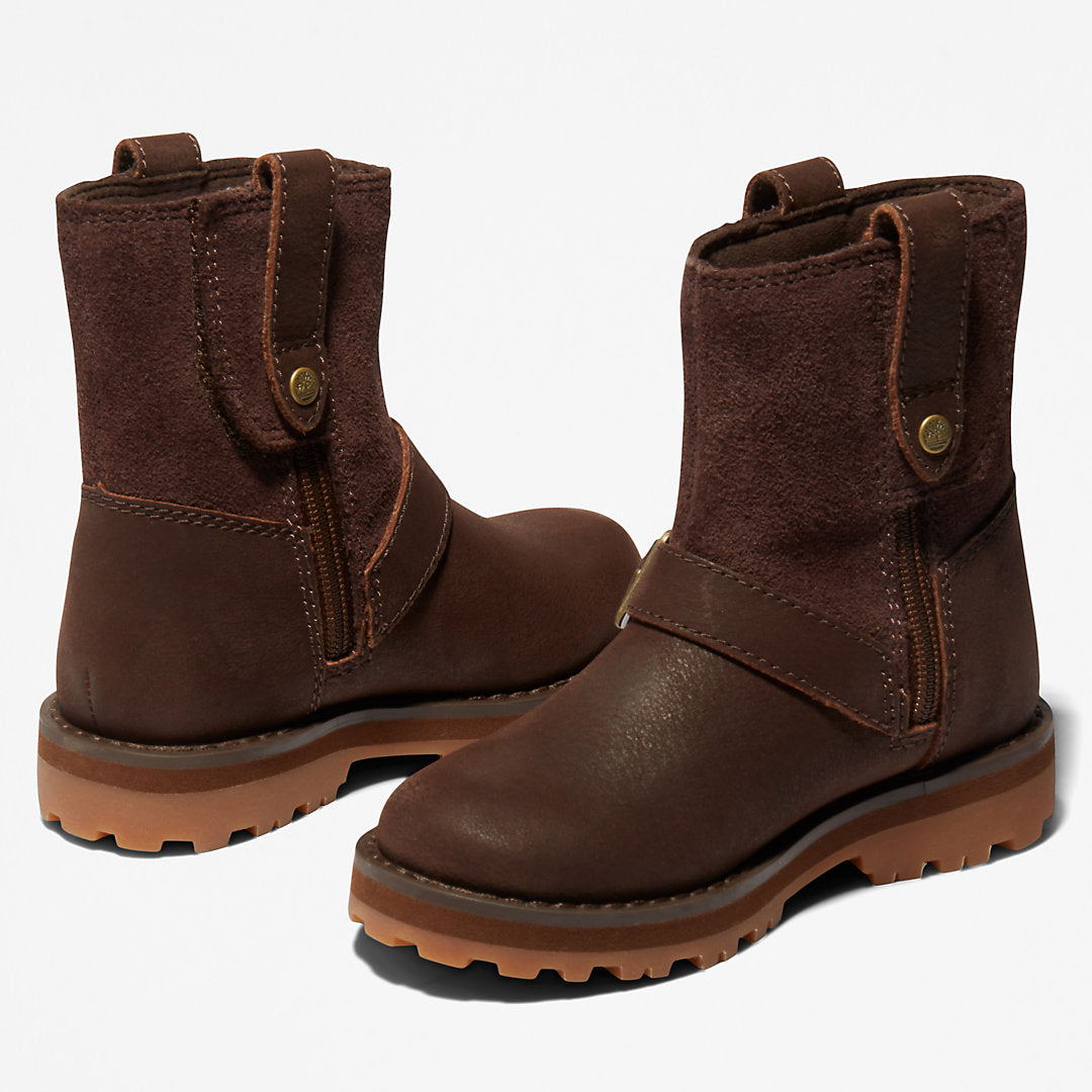 Kids Timberland Courma Kid Side-zip Winter Boot for Toddler in Dark Brown
