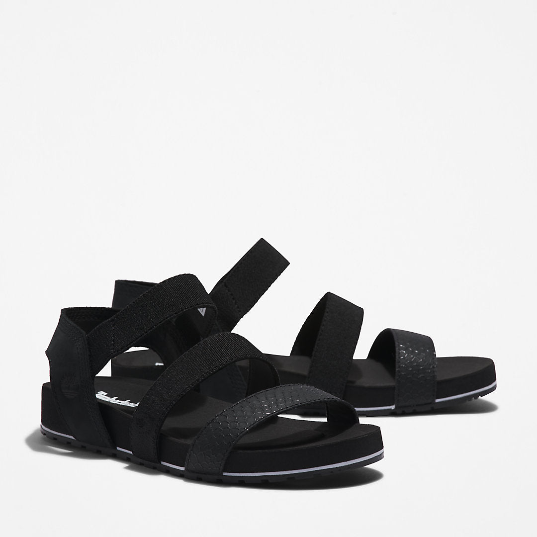Womens Timberland Malibu Waves Ankle-strap Sandal for Women in Black