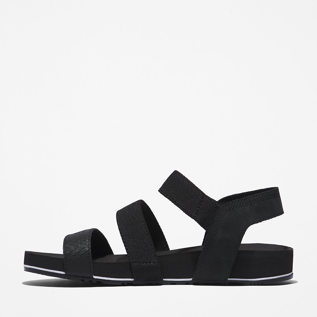 Womens Timberland Malibu Waves Ankle-strap Sandal for Women in Black