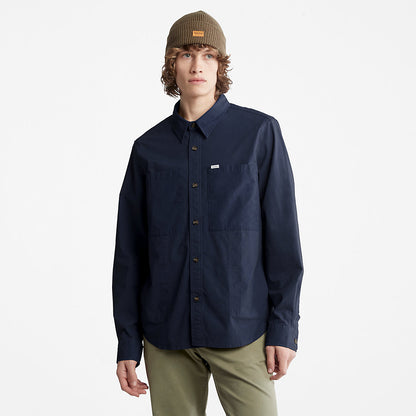 Mens Timberland Outdoor Heritage Overshirt for Men in Navy