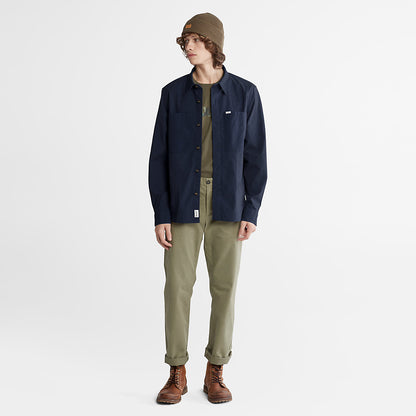 Mens Timberland Outdoor Heritage Overshirt for Men in Navy