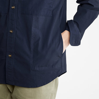 Mens Timberland Outdoor Heritage Overshirt for Men in Navy